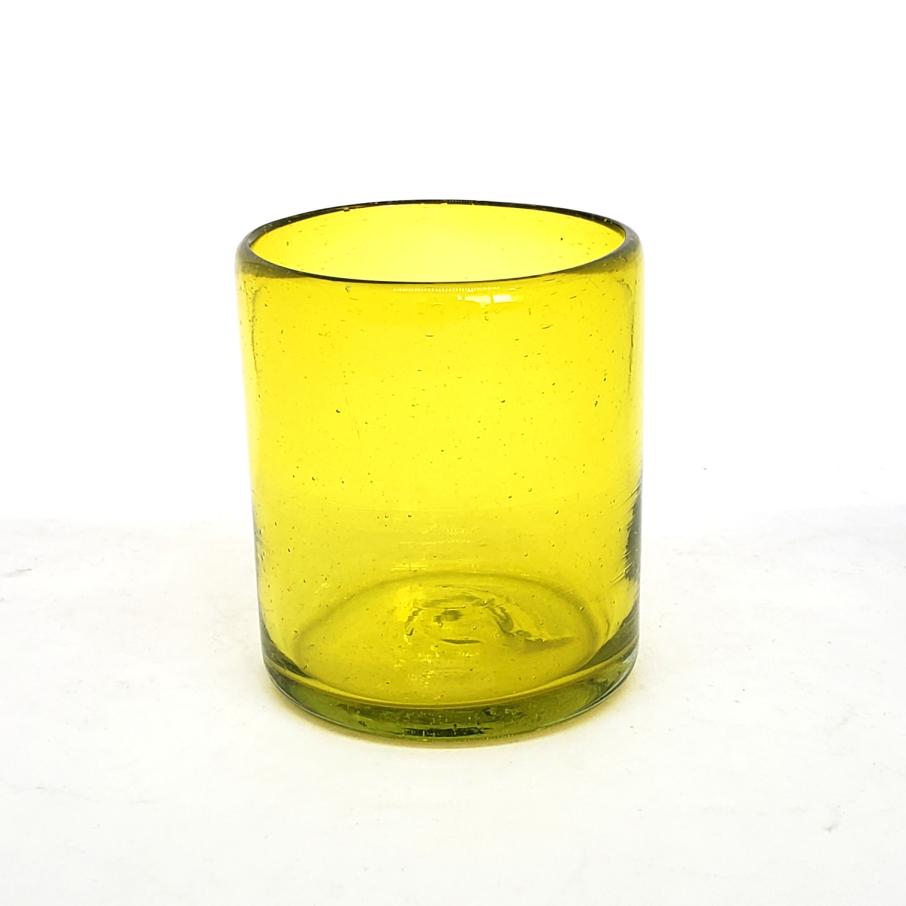 New Items / Solid Yellow 9 oz Short Tumblers  / Enhance your favorite drink with these colorful handcrafted glasses.